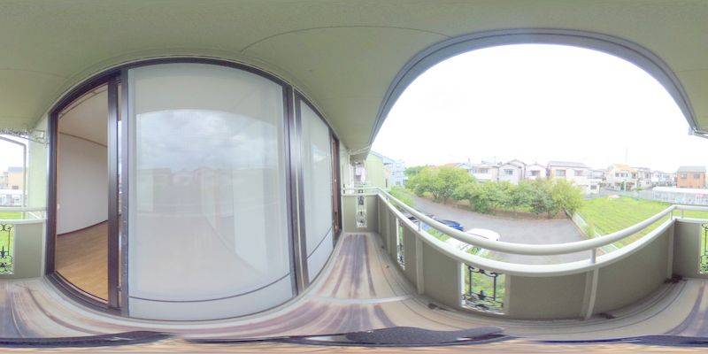 パノラマ画像バルコニー