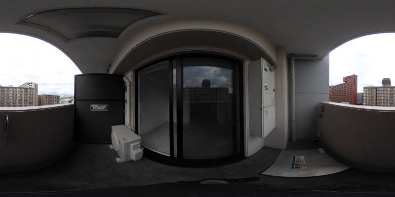 パノラマ画像バルコニー