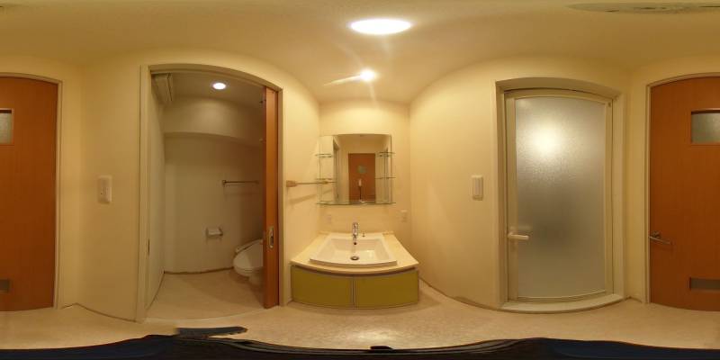 パノラマ画像洗面所