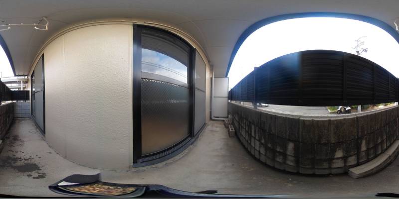 パノラマ画像バルコニー