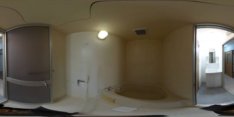 パノラマ画像バスルーム