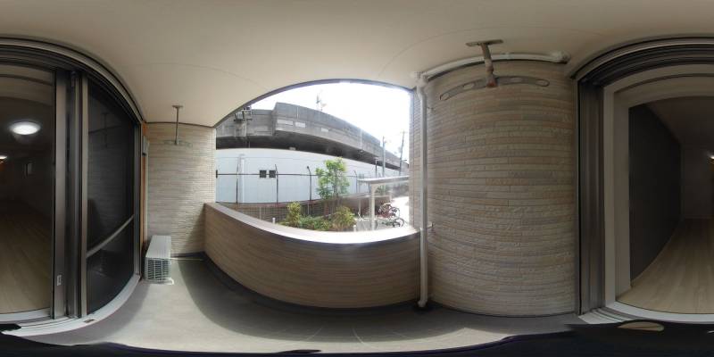 パノラマ画像バルコニー