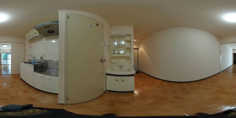 パノラマ画像洗面所