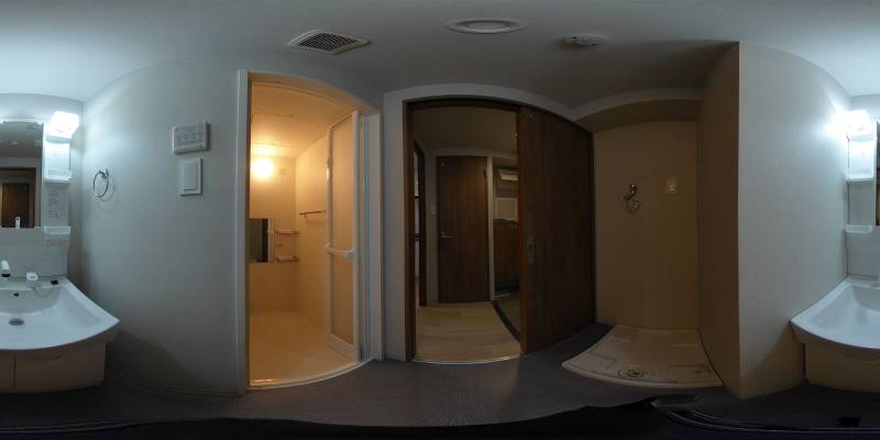 パノラマ画像洗面所