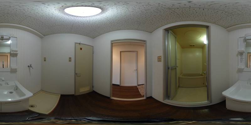 パノラマ画像洗面所