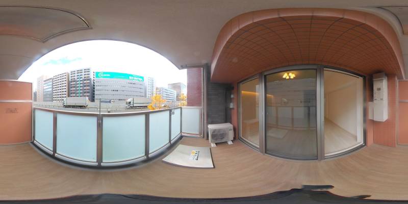 パノラマ画像バルコニー