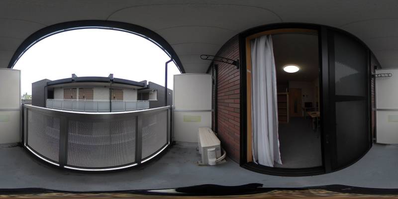 パノラマ画像バルコニー