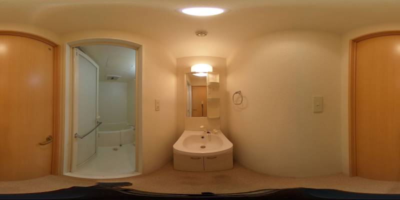 パノラマ画像洗面所