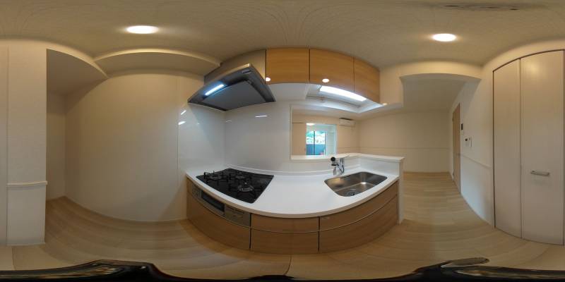 パノラマ画像キッチン