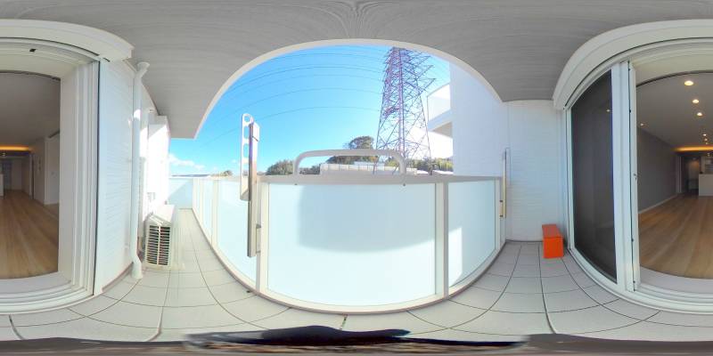 パノラマ画像バルコニー