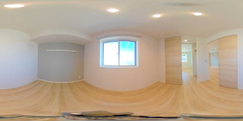 パノラマ画像寝室