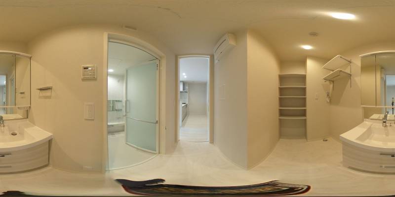 パノラマ画像洗面所