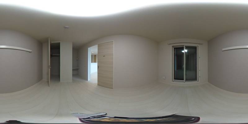 パノラマ画像寝室