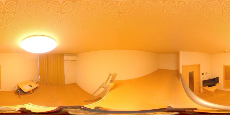 パノラマ画像寝室