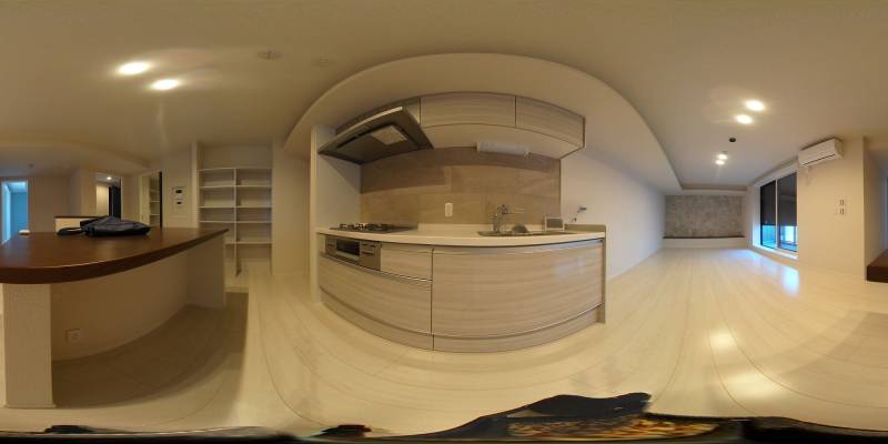 パノラマ画像キッチン