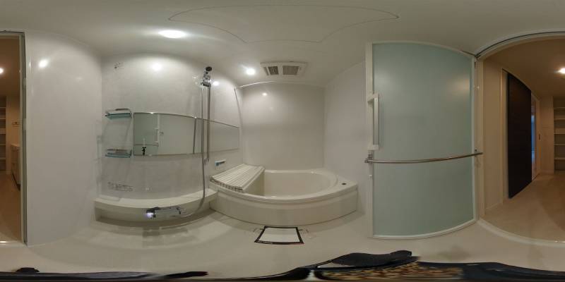 パノラマ画像バスルーム