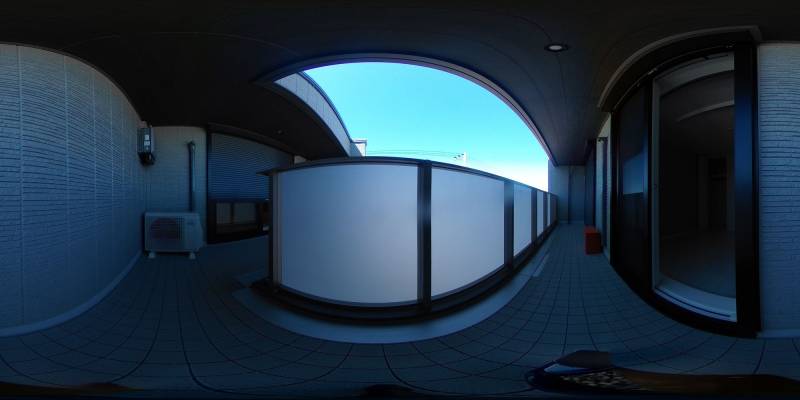 パノラマ画像バルコニー