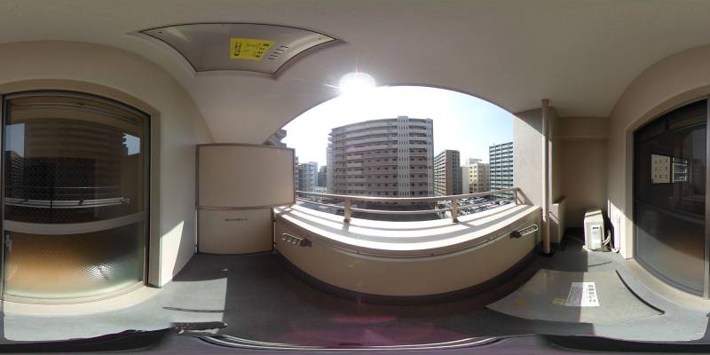 パノラマ画像バルコニー