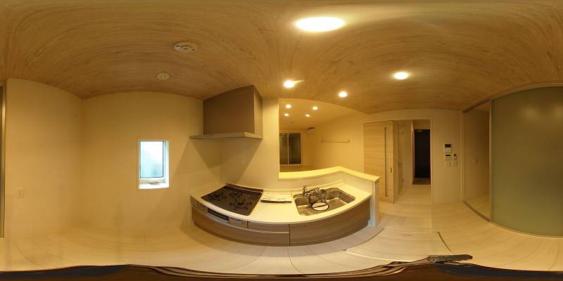 パノラマ画像キッチン