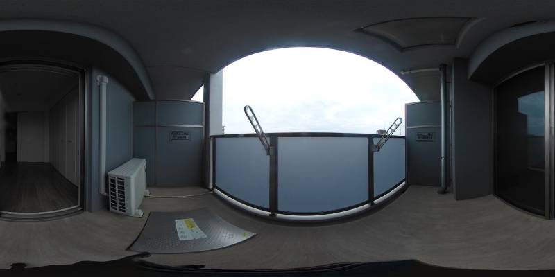 パノラマ画像バルコニー