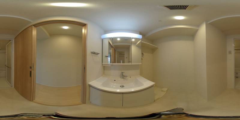 パノラマ画像洗面所