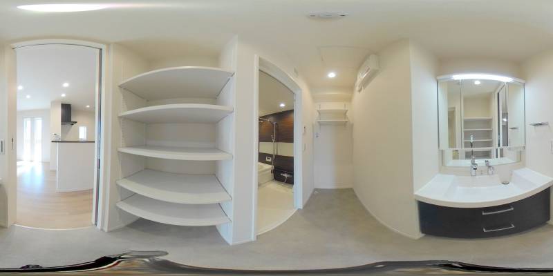 パノラマ画像洗面所