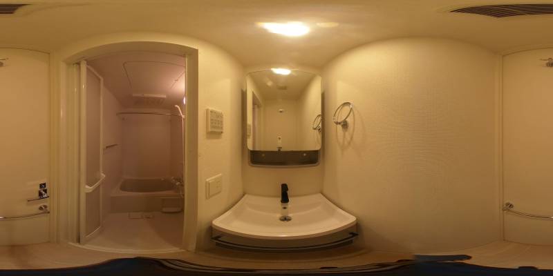 パノラマ画像洗面所