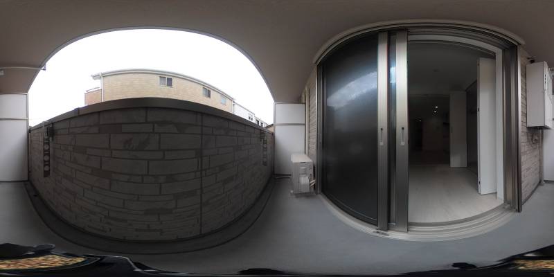 パノラマ画像バルコニー