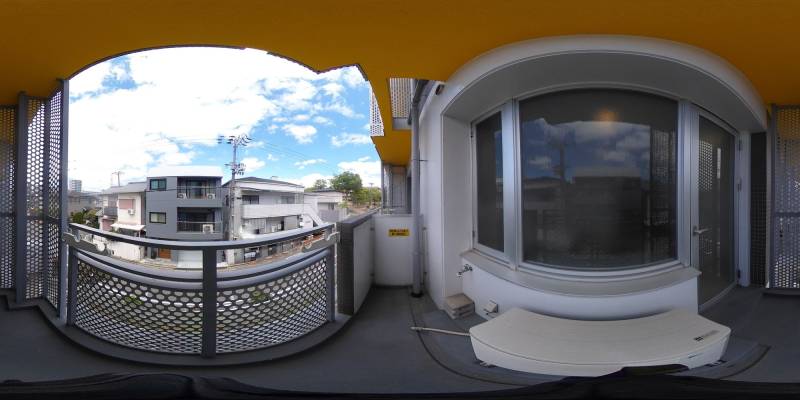 パノラマ画像バルコニー