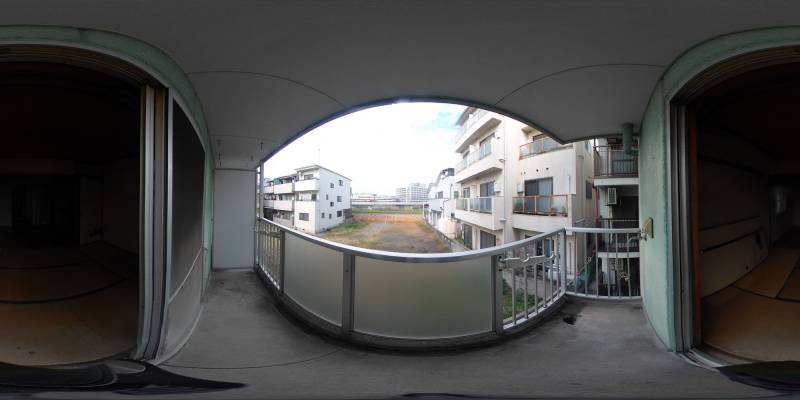 パノラマ画像バルコニー