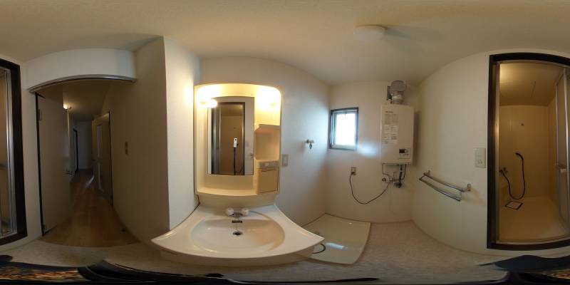 パノラマ画像洗面所