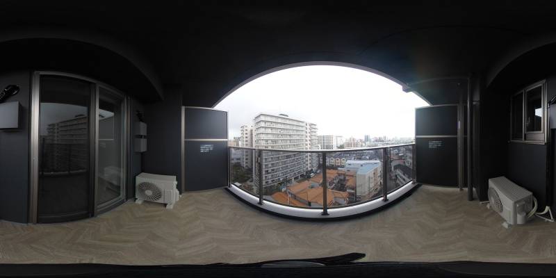 パノラマ画像バルコニー