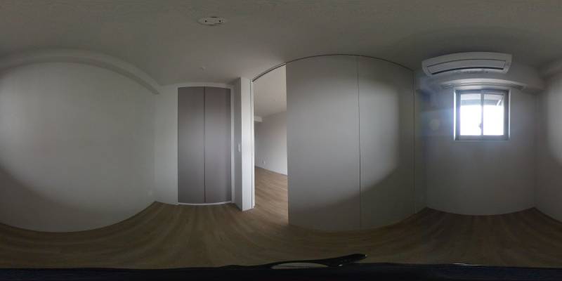 パノラマ画像寝室