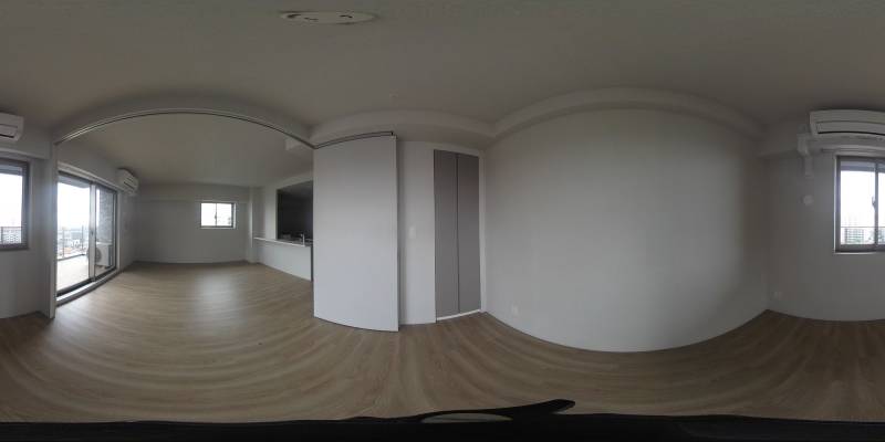 パノラマ画像寝室