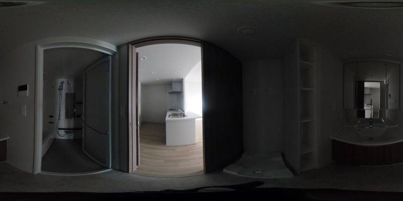 パノラマ画像バスルーム