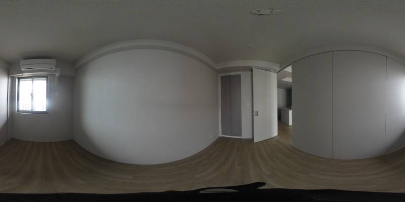 パノラマ画像寝室