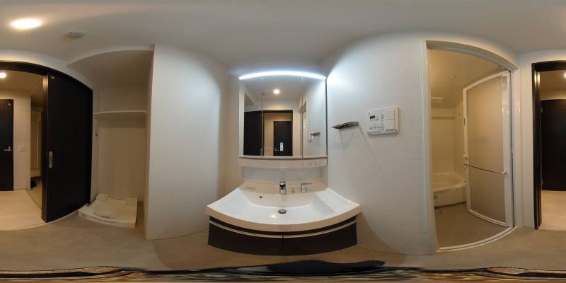 パノラマ画像洗面所