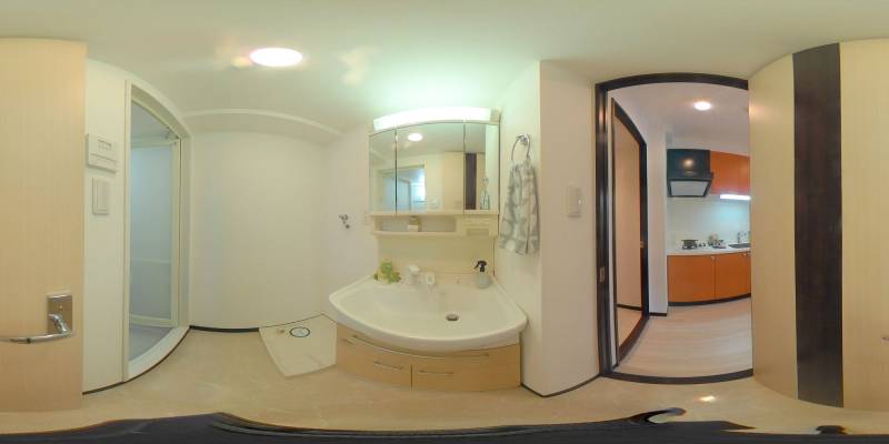 パノラマ画像洗面所