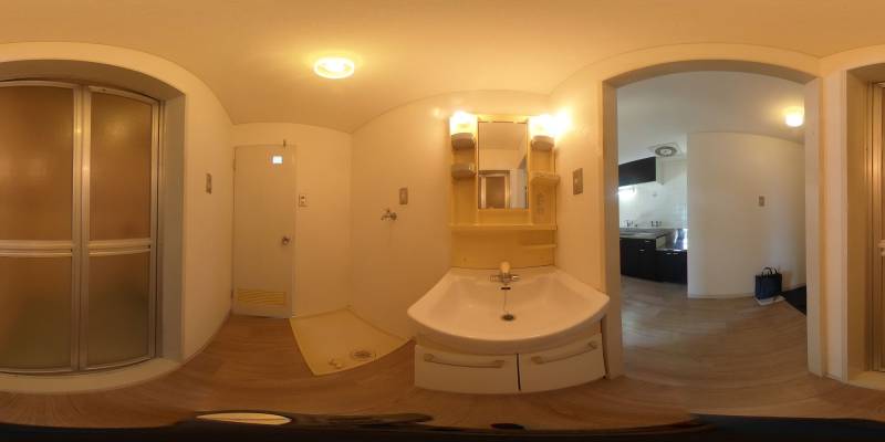 パノラマ画像洗面所