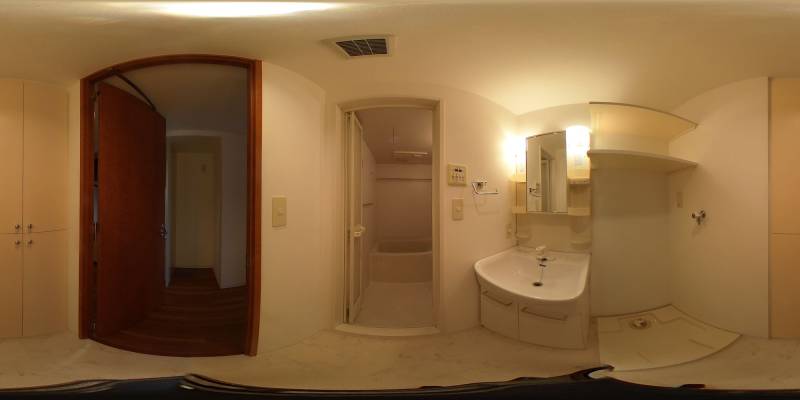 パノラマ画像洗面所