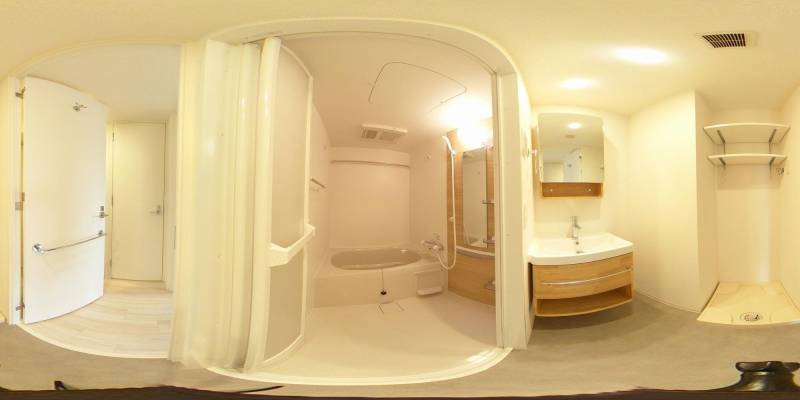 パノラマ画像バスルーム