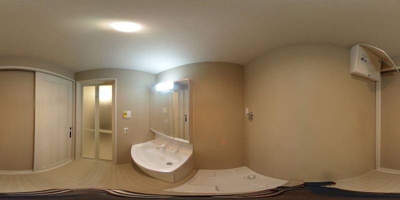 パノラマ画像洗面所