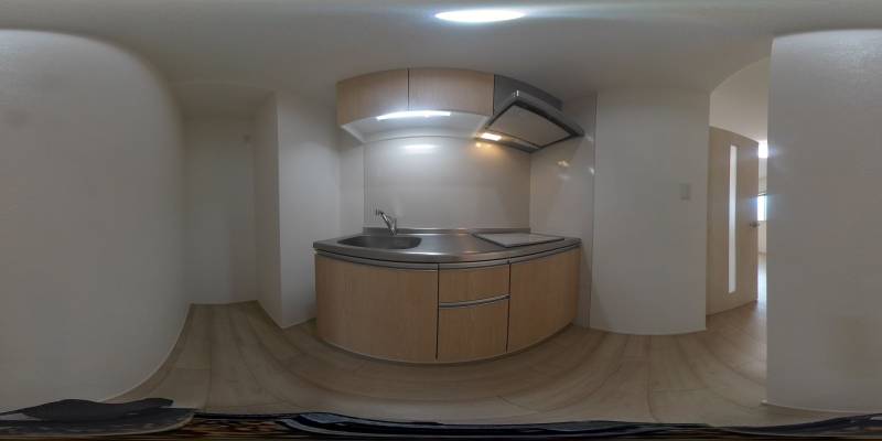 パノラマ画像キッチン