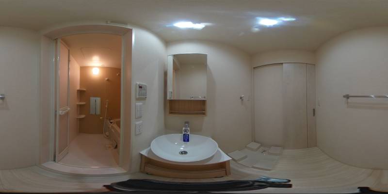 パノラマ画像洗面所