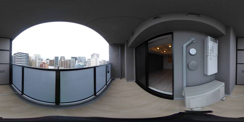 パノラマ画像バルコニー