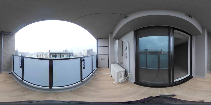 パノラマ画像バルコニー