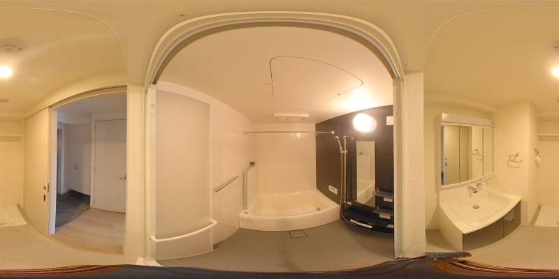 パノラマ画像バスルーム