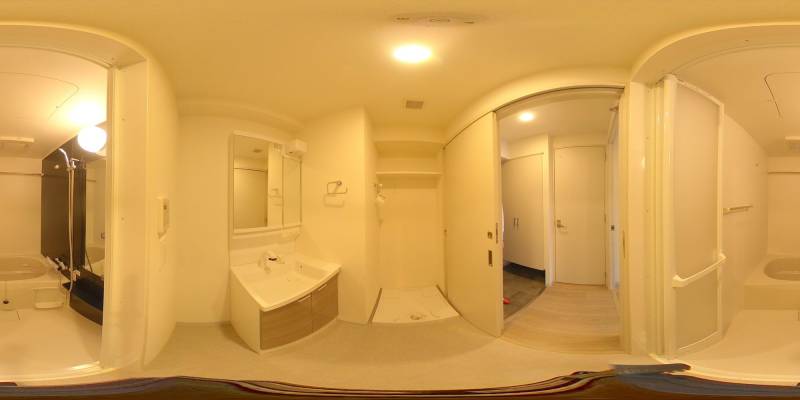 パノラマ画像バスルーム