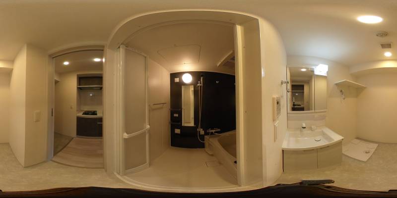 パノラマ画像バスルーム