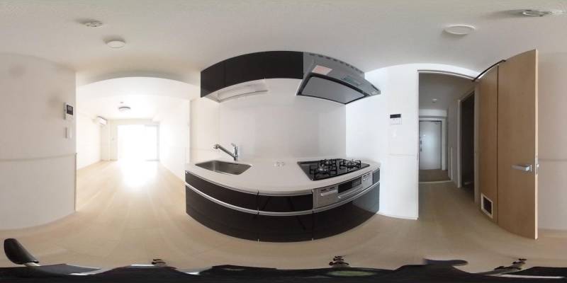 パノラマ画像キッチン